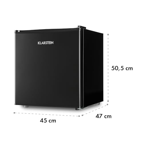 Klarstein Mini Nevera Eléctrica 46L - Silenciosa, Portátil, 0-10 °C, con Bandeja de Hielos, para Bebidas, Cosméticos y Alimentos - Ideal para Oficina, Habitación y Caravana