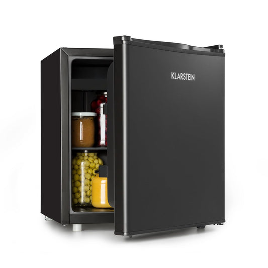 Klarstein Mini Nevera Eléctrica 46L - Silenciosa, Portátil, 0-10 °C, con Bandeja de Hielos, para Bebidas, Cosméticos y Alimentos - Ideal para Oficina, Habitación y Caravana
