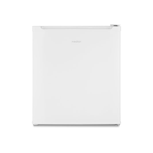 MEDION Mini Frigorífico 41L Blanco con Compartimento de Hielo, Puerta Reversible, Patas Regulables y Diseño Compacto – Modelo MD37724