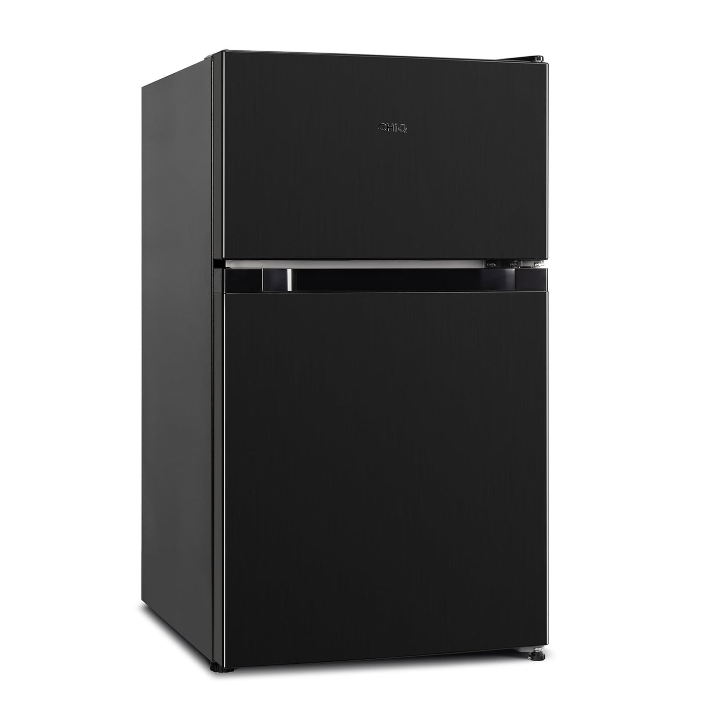 CHiQ Frigorífico Bajo Encimera 86L (65L Frigorífico + 21L Congelador), Termostato Ajustable, Bajo Consumo, Funcionamiento Silencioso, Ideal para Cocina o Dormitorio, Color Negro, Modelo 2024
