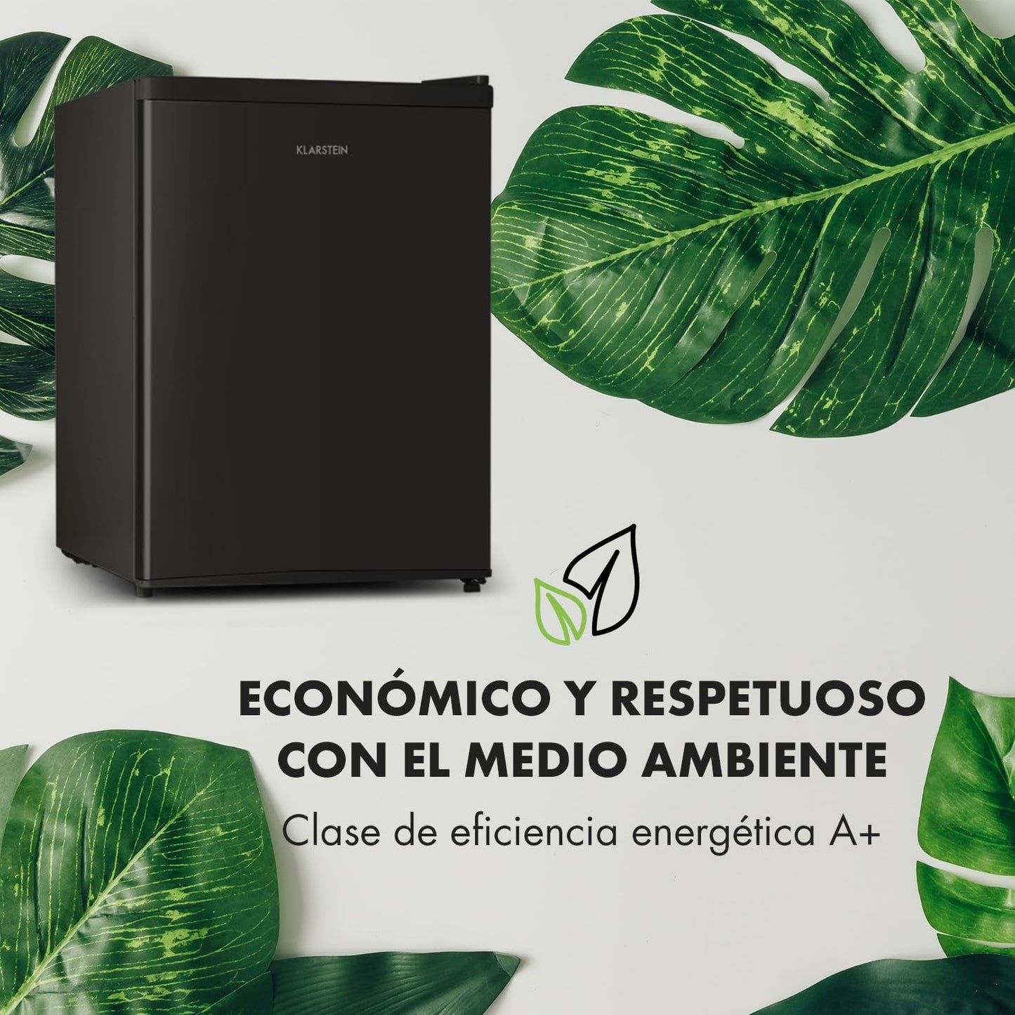 Klarstein Mini Nevera 65L | Silenciosa y Portátil | 0–10 °C | Bandeja Antigoteo | Ideal para Oficina, Habitación, Caravana | Para Bebidas, Cosméticos y Snacks | Negra