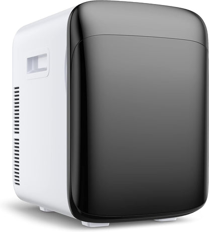 GOPLUS Mini Nevera 15L – Refrigerador Termoeléctrico con Función Frío/Calor, Rango de -3 °C a 50 °C, Control Automático de Temperatura, Silenciosa y Compacta, Ideal para Bebidas y Cosméticos, Negra