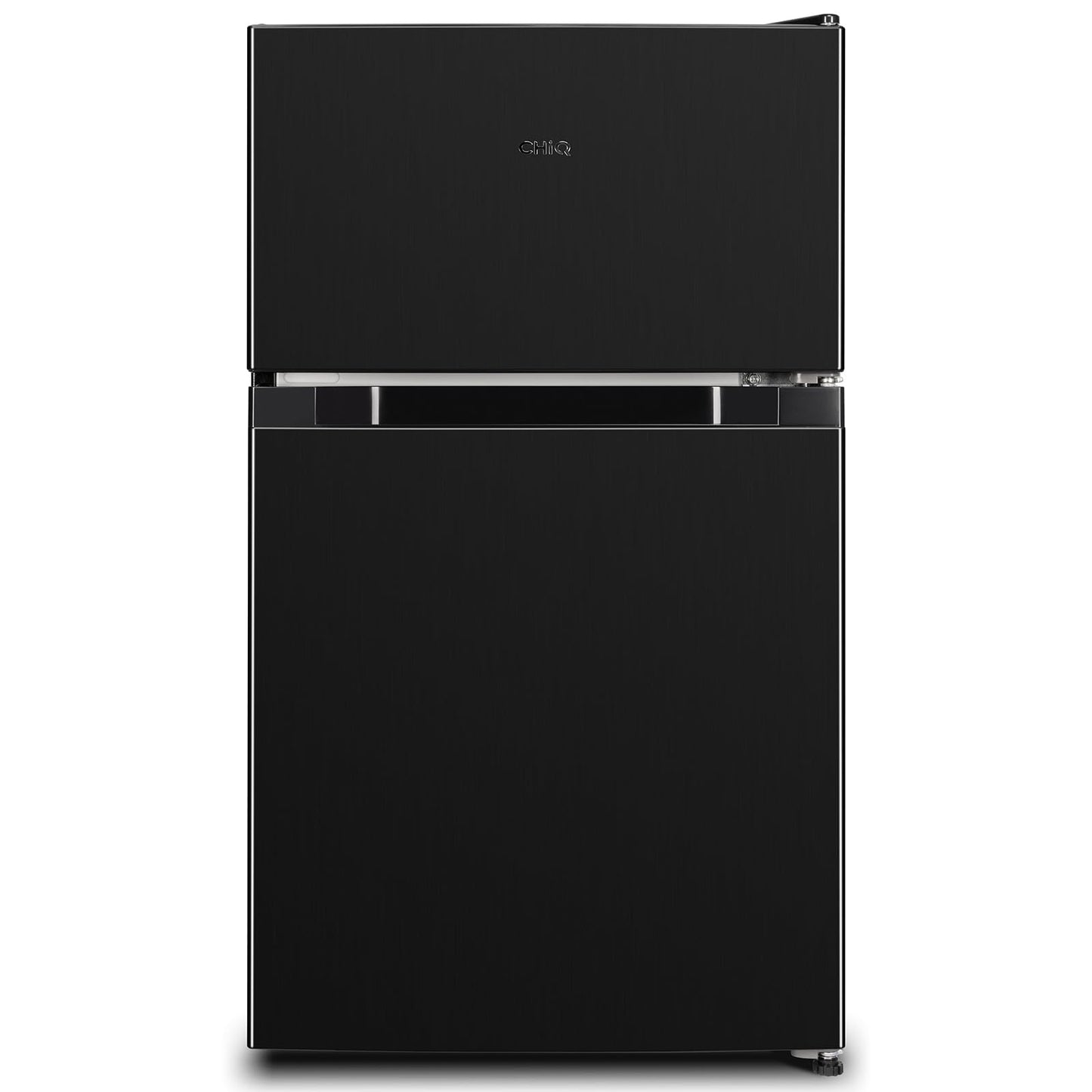CHiQ Frigorífico Bajo Encimera 86L (65L Frigorífico + 21L Congelador), Termostato Ajustable, Bajo Consumo, Funcionamiento Silencioso, Ideal para Cocina o Dormitorio, Color Negro, Modelo 2024
