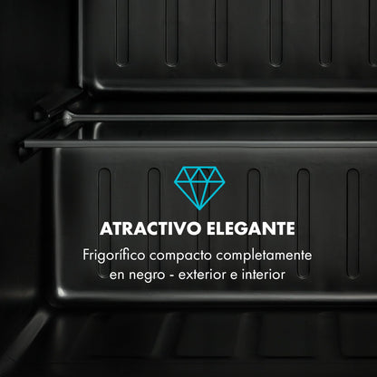 Klarstein Mini Nevera Eléctrica 46L - Silenciosa, Portátil, 0-10 °C, con Bandeja de Hielos, para Bebidas, Cosméticos y Alimentos - Ideal para Oficina, Habitación y Caravana