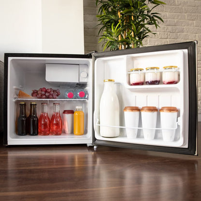 Cecotec GrandCooler 20000 SilentCompress - Minibar 46L, Nevera Pequeña Bajo Consumo, Altura 48,7 cm, Puerta Reversible, Funcionamiento Cíclico, Frigorífico Mini Silencioso, Negro
