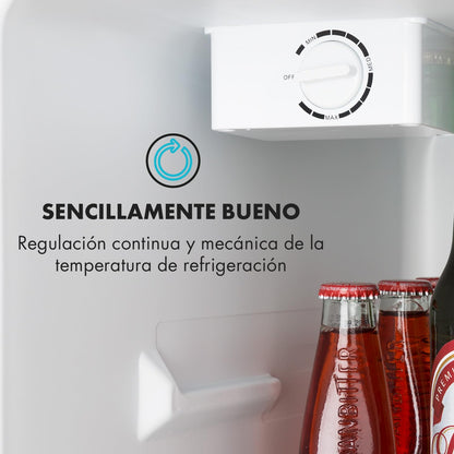 Klarstein Mini Nevera 65L | Silenciosa y Portátil | 0–10 °C | Bandeja Antigoteo | Ideal para Oficina, Habitación, Caravana | Para Bebidas, Cosméticos y Snacks | Negra