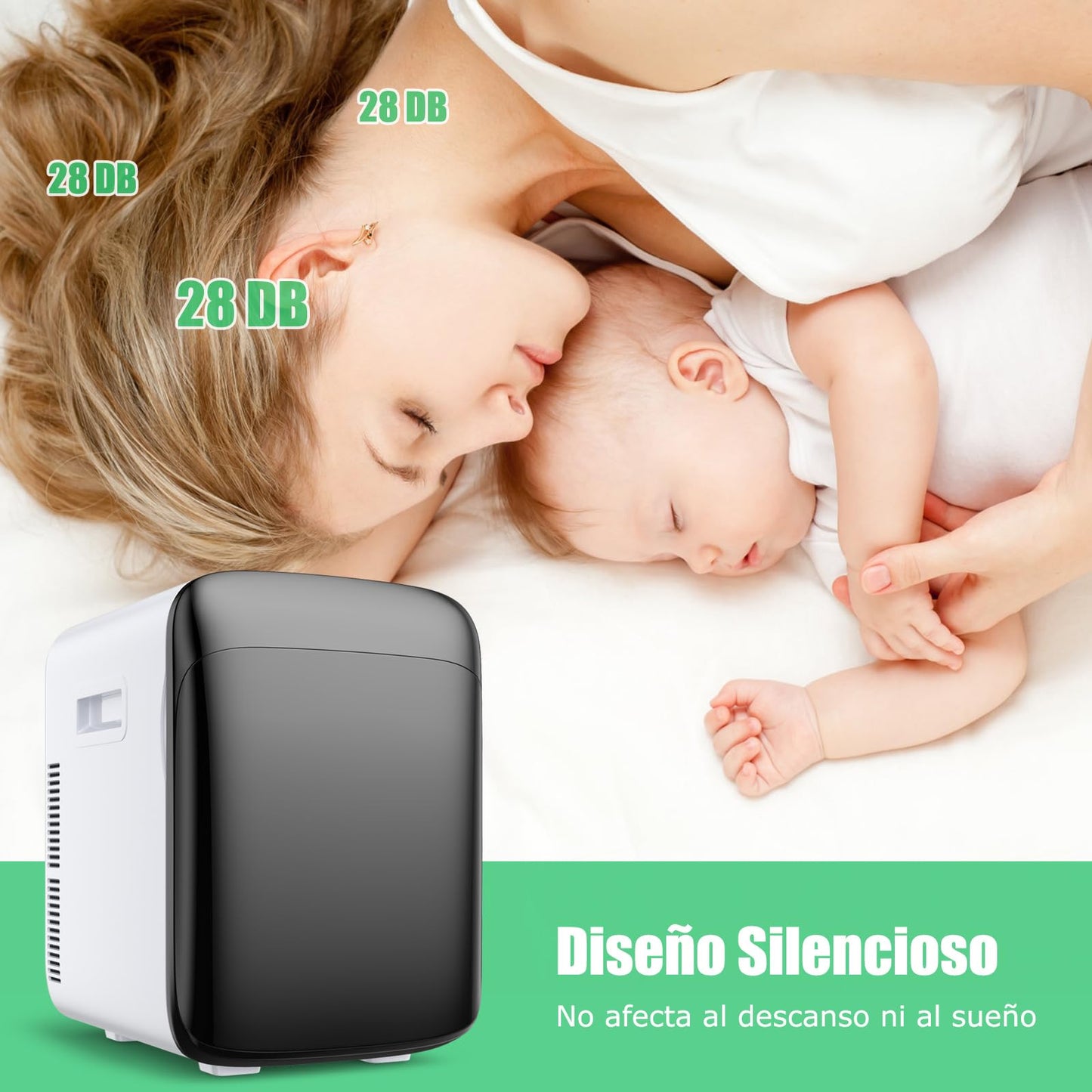 GOPLUS Mini Nevera 15L – Refrigerador Termoeléctrico con Función Frío/Calor, Rango de -3 °C a 50 °C, Control Automático de Temperatura, Silenciosa y Compacta, Ideal para Bebidas y Cosméticos, Negra