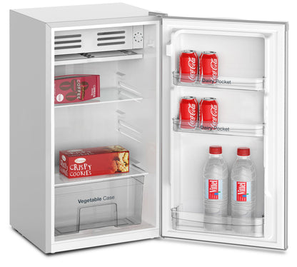 VOK Frigorífico Bajo Encimera 85L, 83 cm de Alto, Congelador Freeze Zone, Luz LED, Bajo Consumo Energético, Puerta Reversible, Cajón de Frutas, Color Blanco