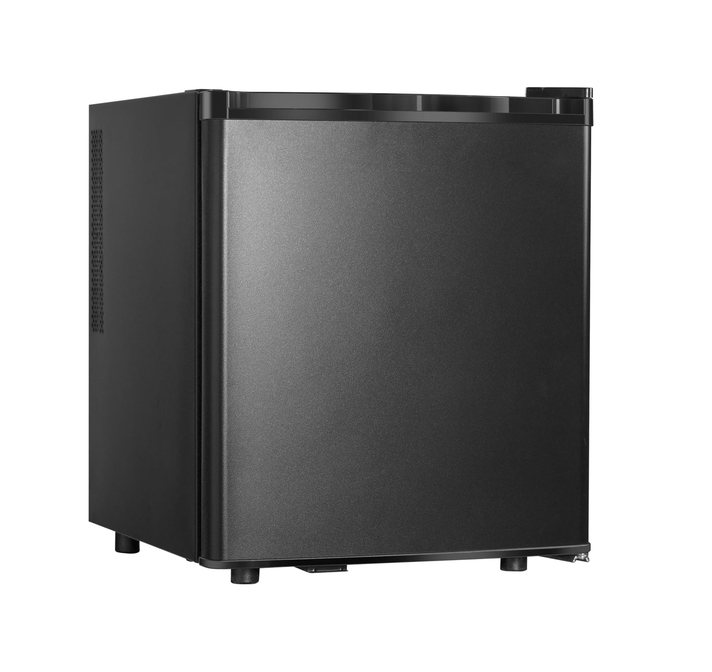 METRO Professional Minibar 45L – Frigorífico Compacto con 2 Estantes, Puerta Reversible, Bajo Consumo, Ideal para Oficina, Dormitorio u Hotel, 43x48x52.2 cm, Negro